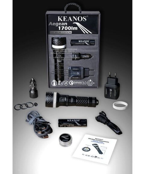 Keanos Aegean Diving Flashlight 1700lm Premium Edition (V1.0)